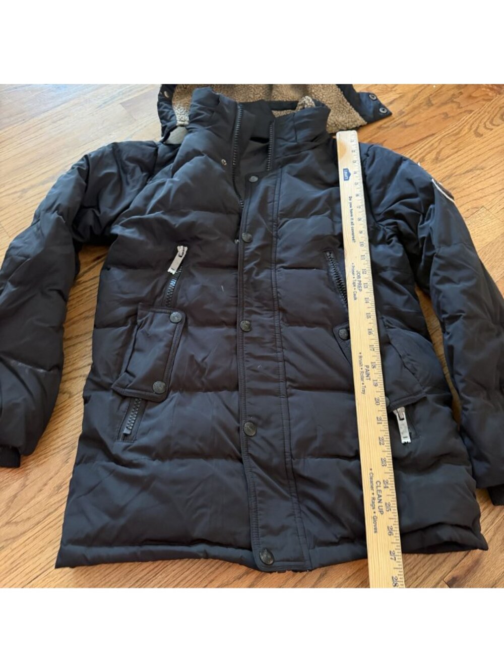 J Sports Hooded Black Coat Jacket Youth XL 13-14 Warm Coat - Picture 3 of 9